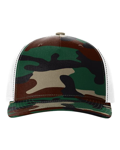 Green Camo/White