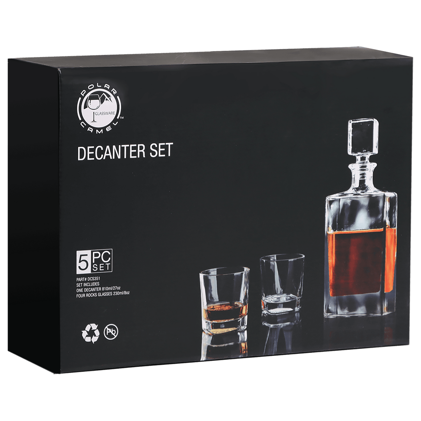 Custom Rectangle Decanter Set image 2