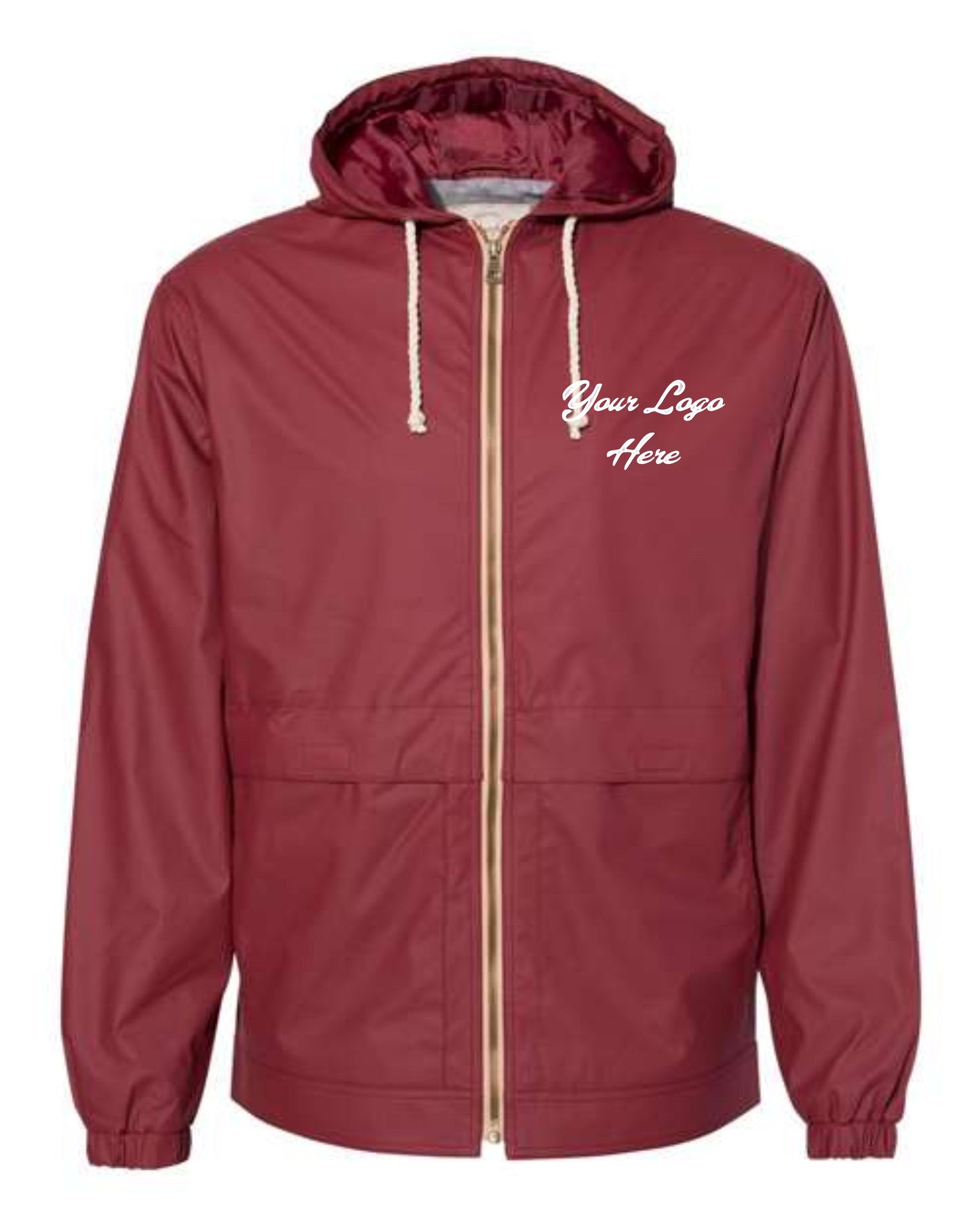 Custom Weatherproof Hooded Rain Jacket image 0