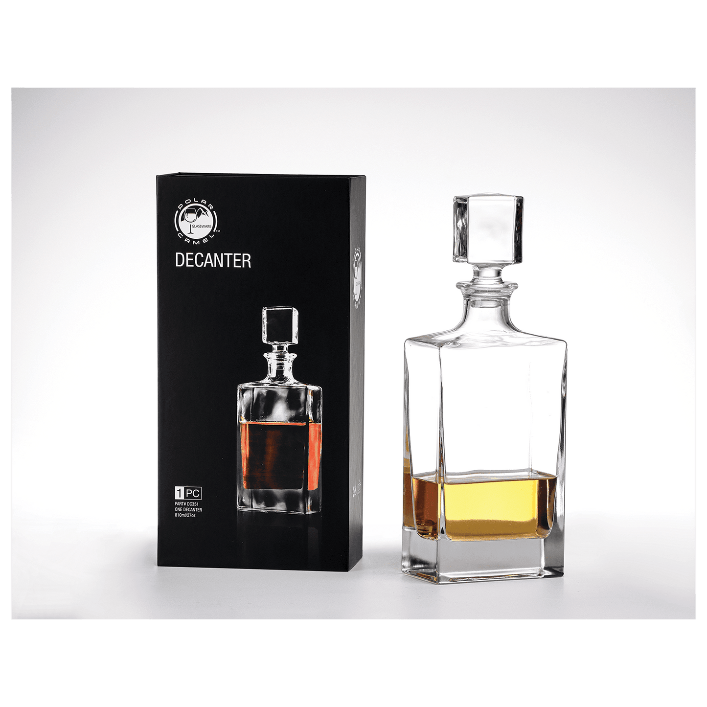 Custom 810ml Rectangle Decanter w/ Gift Box image 2