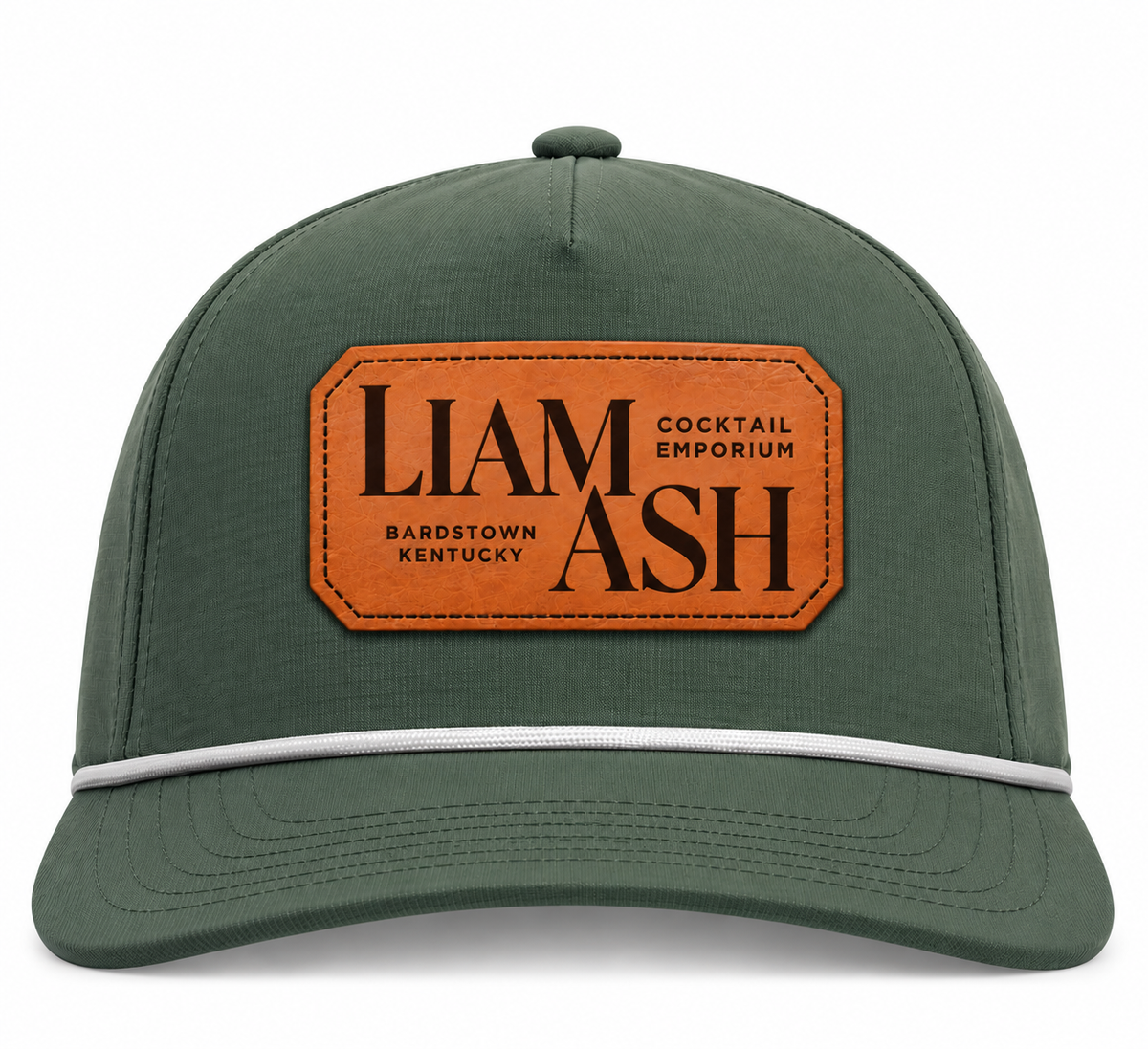 Liam Ash Classic Leather Patch Hat | Comfort Colors