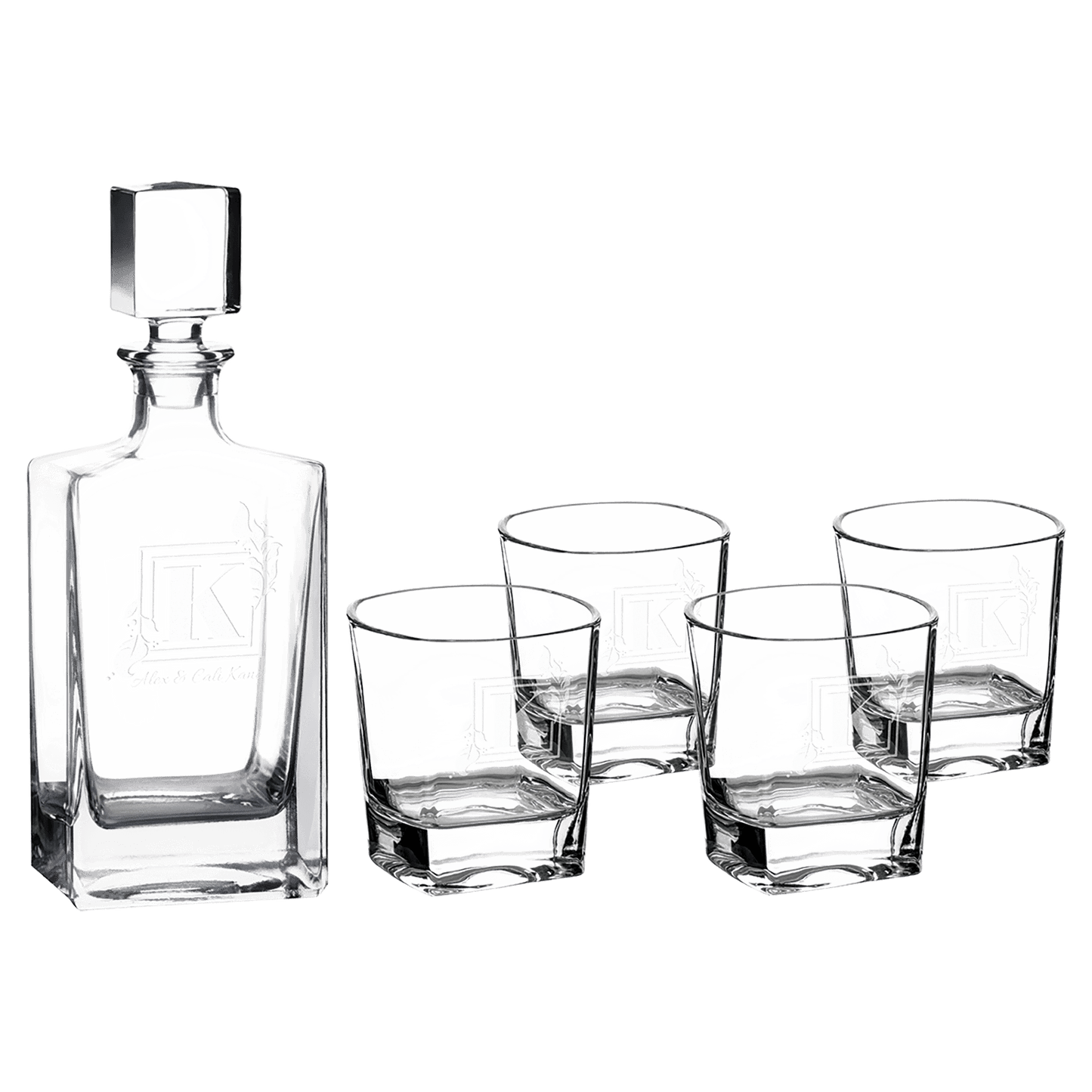 Custom Rectangle Decanter Set image 0