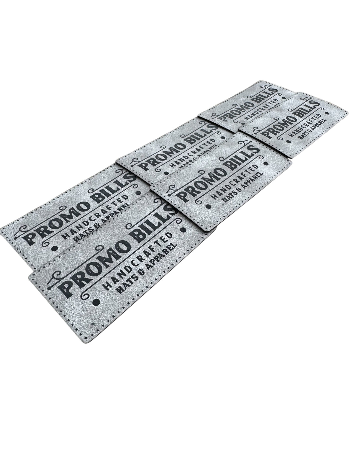 Gray Premium Leatherette Patches