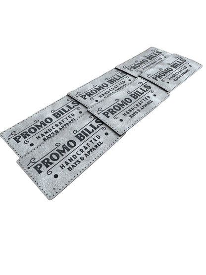 Gray Premium Leatherette Patches