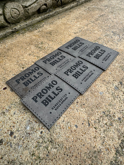 Dark Gray Premium Leatherette Patches