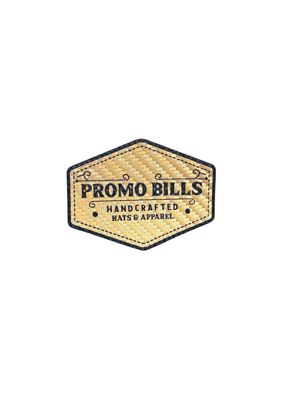 Carbon Gold Custom Leatherette Patch