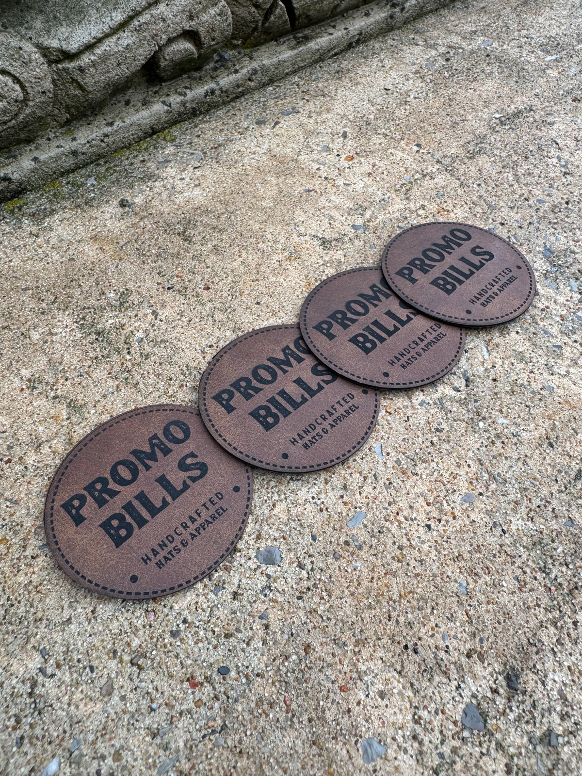 Dark Brown Premium Leatherette Patches