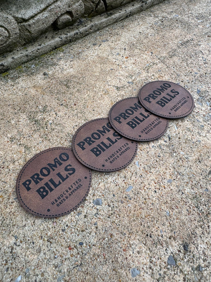 Dark Brown Premium Leatherette Patches