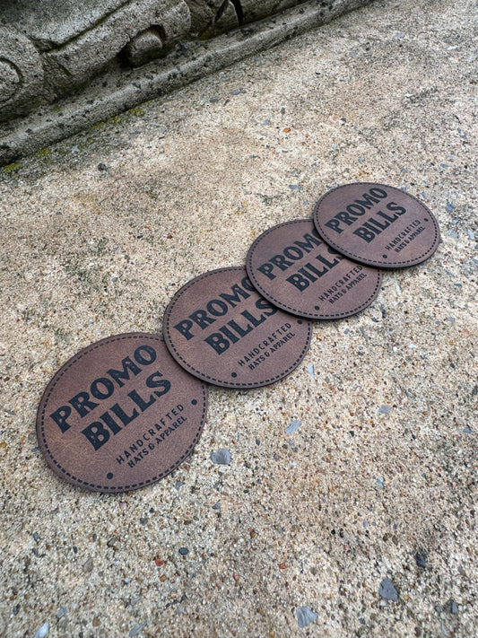 Dark Brown Premium Leatherette Patches