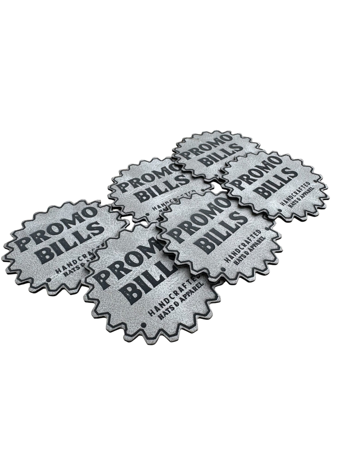 Gray Premium Leatherette Patches