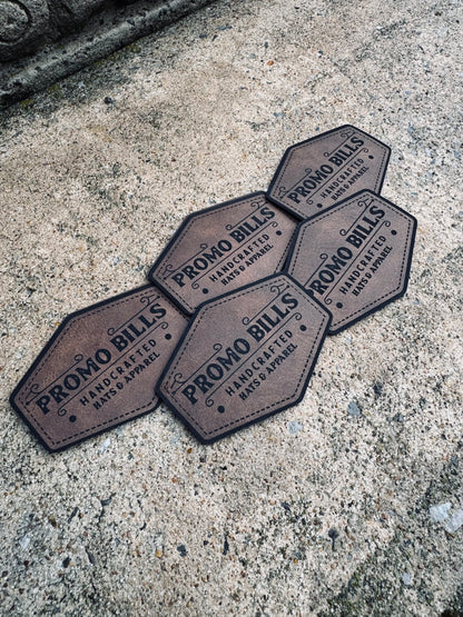 Dark Brown Premium Leatherette Patches