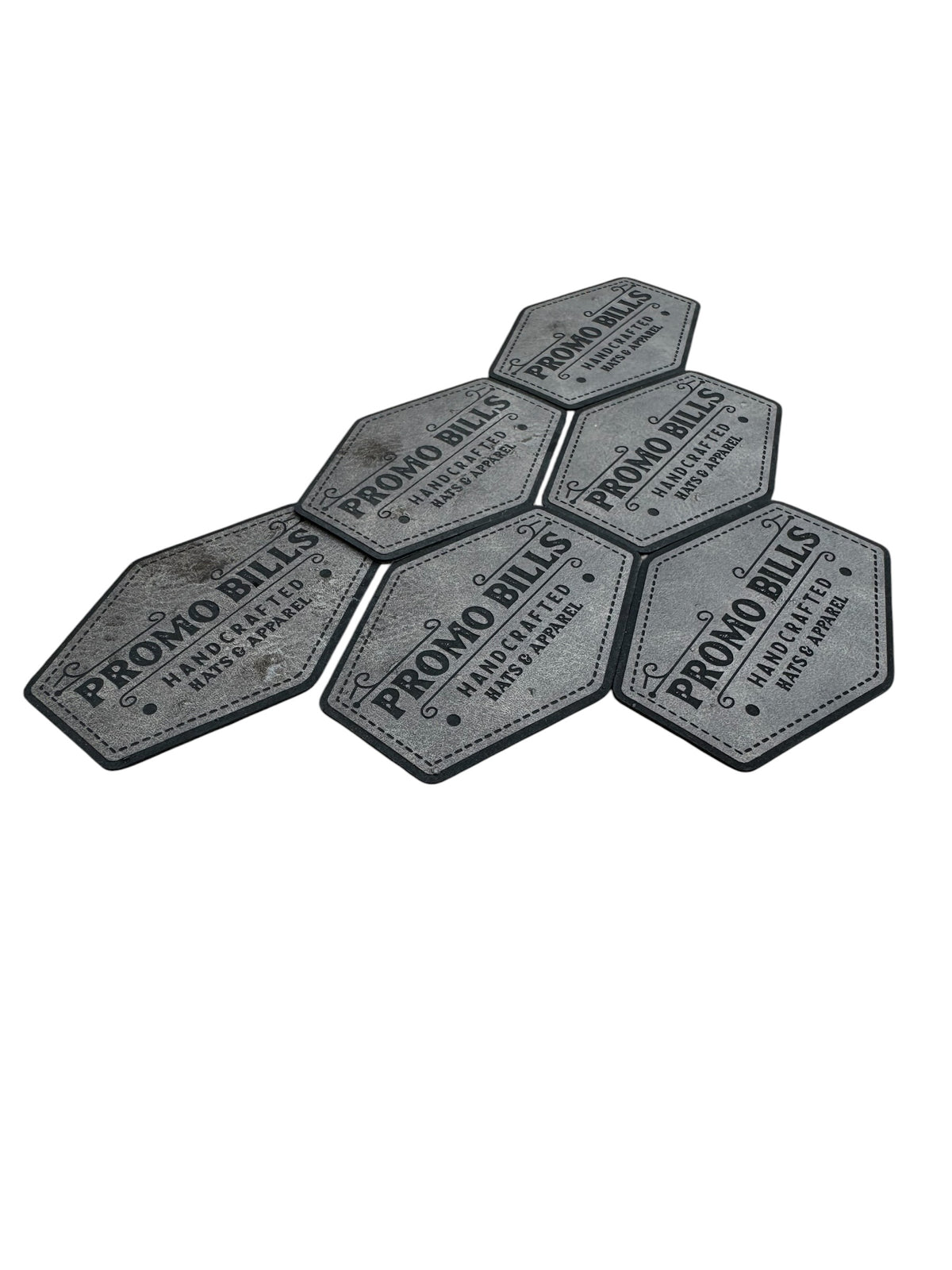 Dark Gray Premium Leatherette Patches