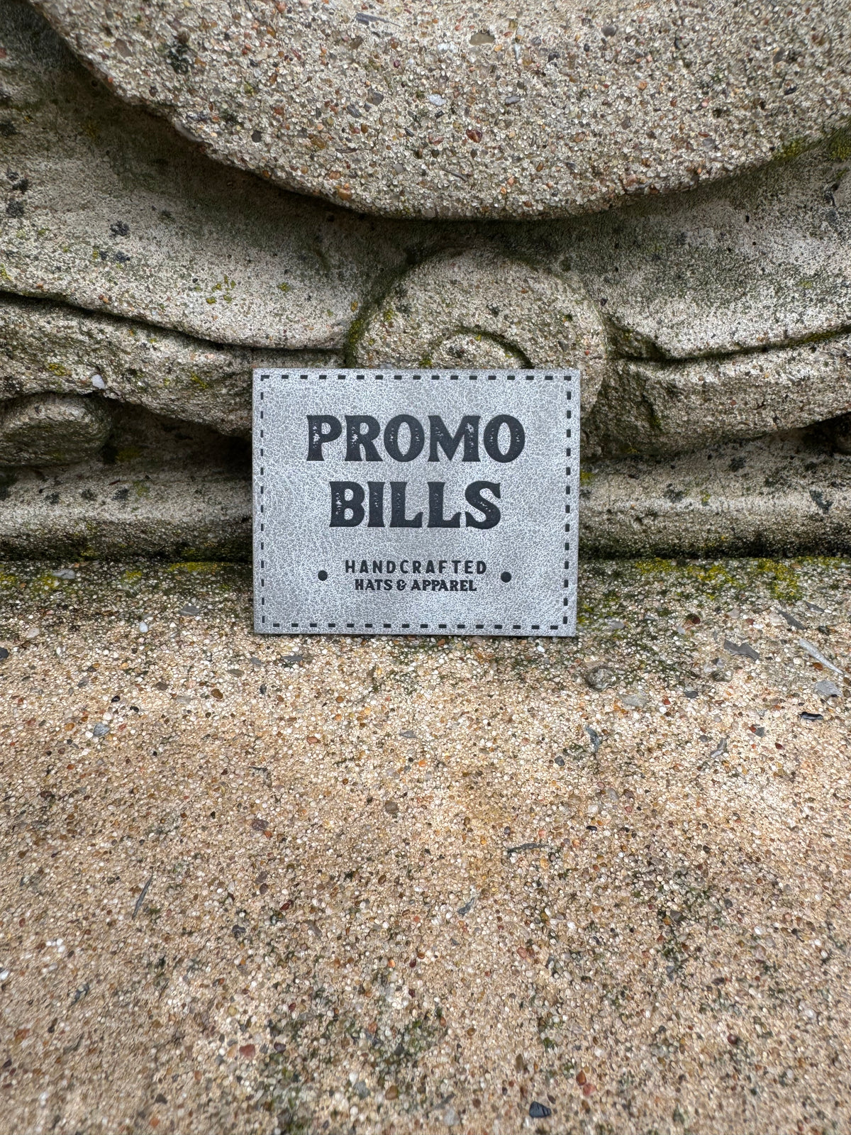 Gray Premium Leatherette Patches