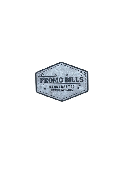 Gray Premium Leatherette Patches
