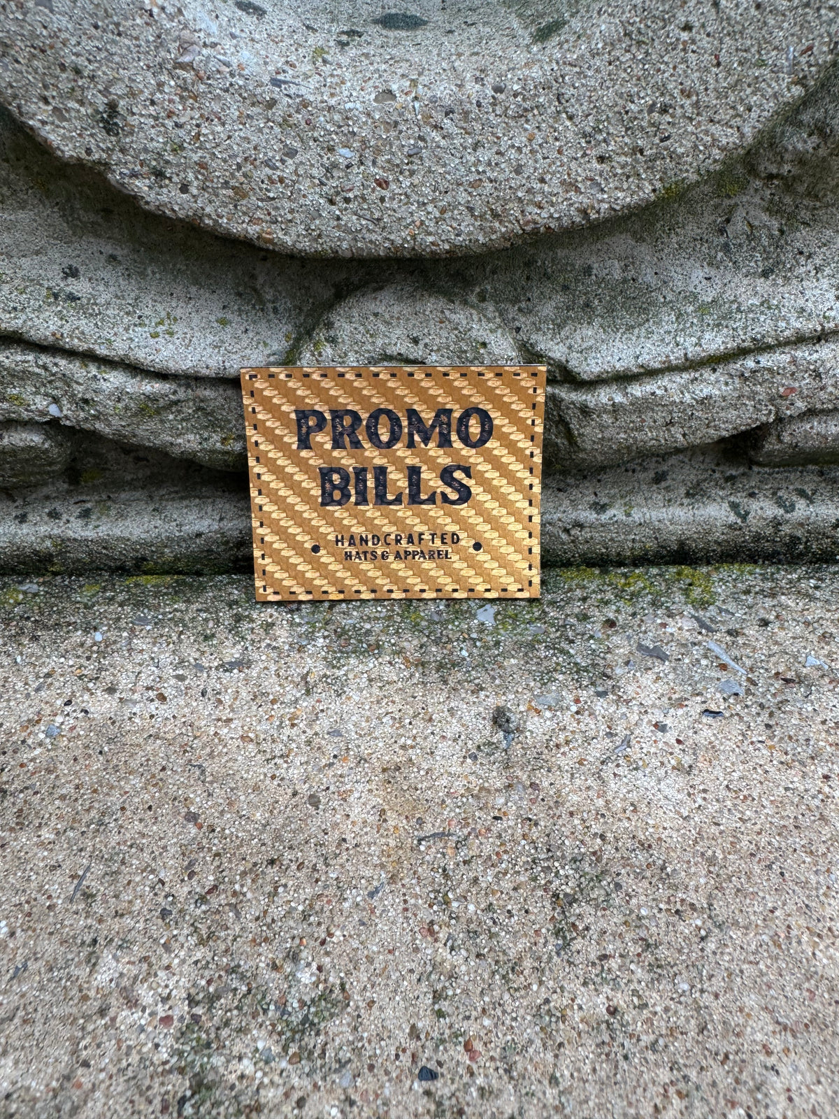 Carbon Gold Custom Leatherette Patch