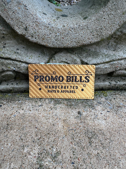 Carbon Gold Custom Leatherette Patch