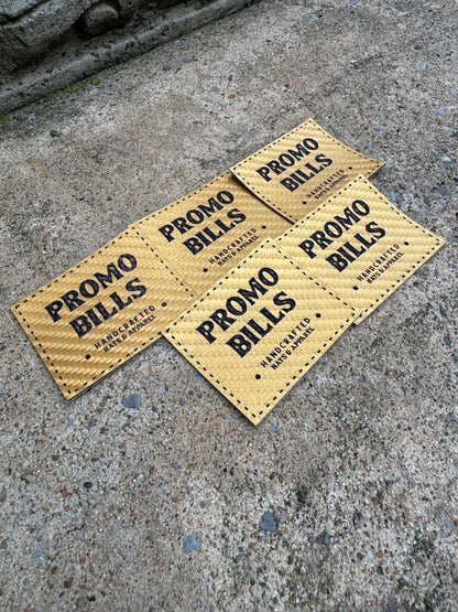 Carbon Gold Custom Leatherette Patch