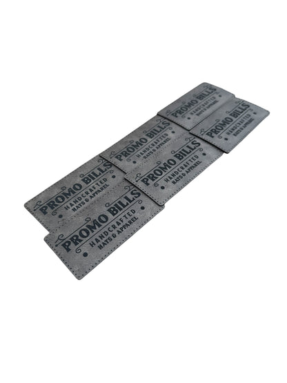 Dark Gray Premium Leatherette Patches