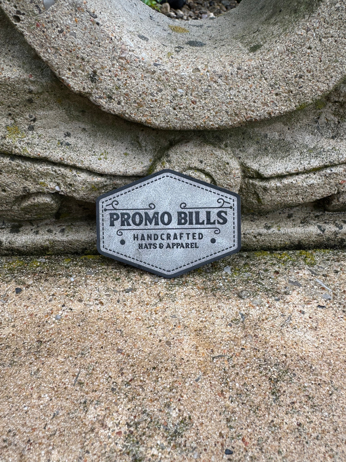 Gray Premium Leatherette Patches