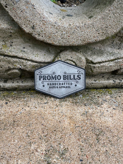 Gray Premium Leatherette Patches