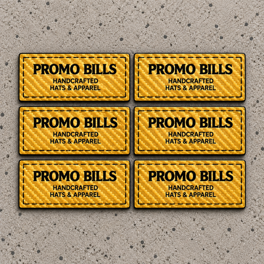 Carbon Gold Custom Leatherette Patch