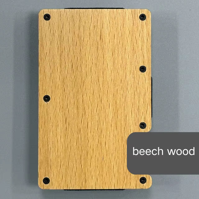 Lets Bourbon Wooden Wallet