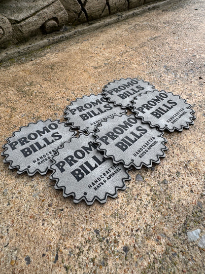 Gray Premium Leatherette Patches