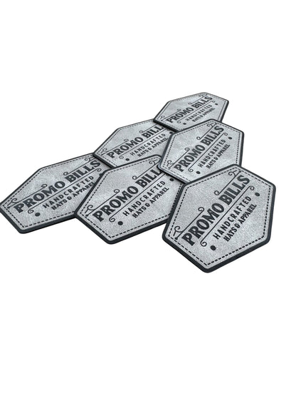 Gray Premium Leatherette Patches