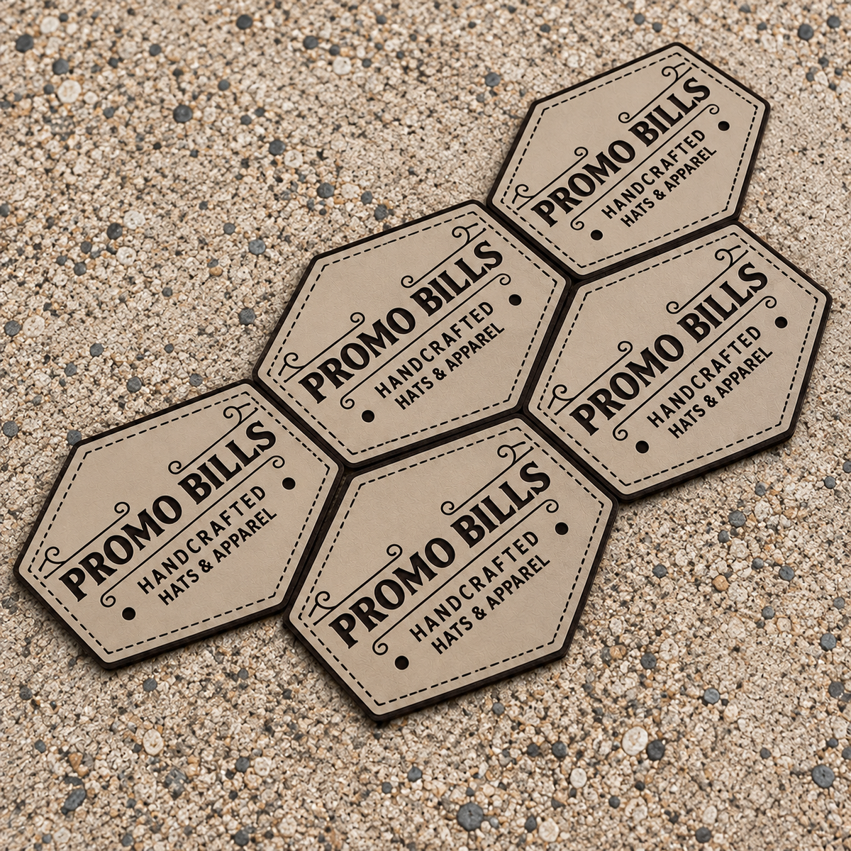 Sand Leatherette Patches