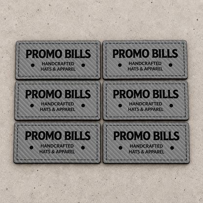 Carbon Gray Leatherette Patches