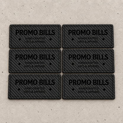 Carbon Black Leatherette Patches