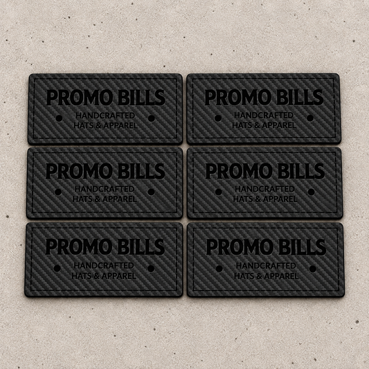 Carbon Black Leatherette Patches