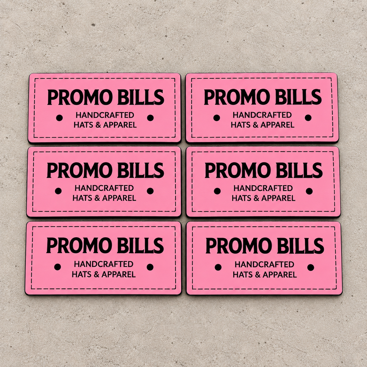 Pink Leatherette Patches