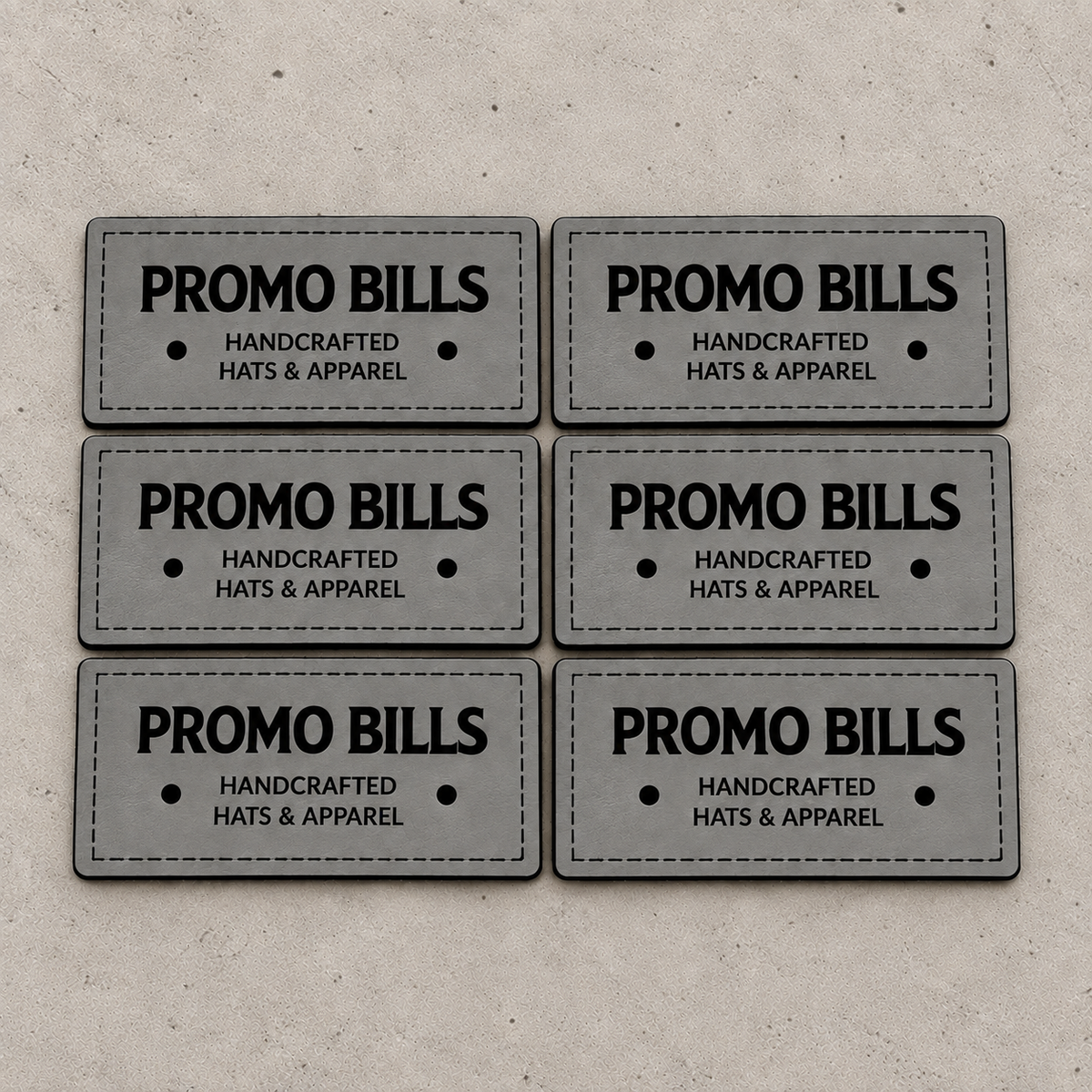 Gray Leatherette Patches