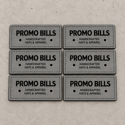 Gray Leatherette Patches