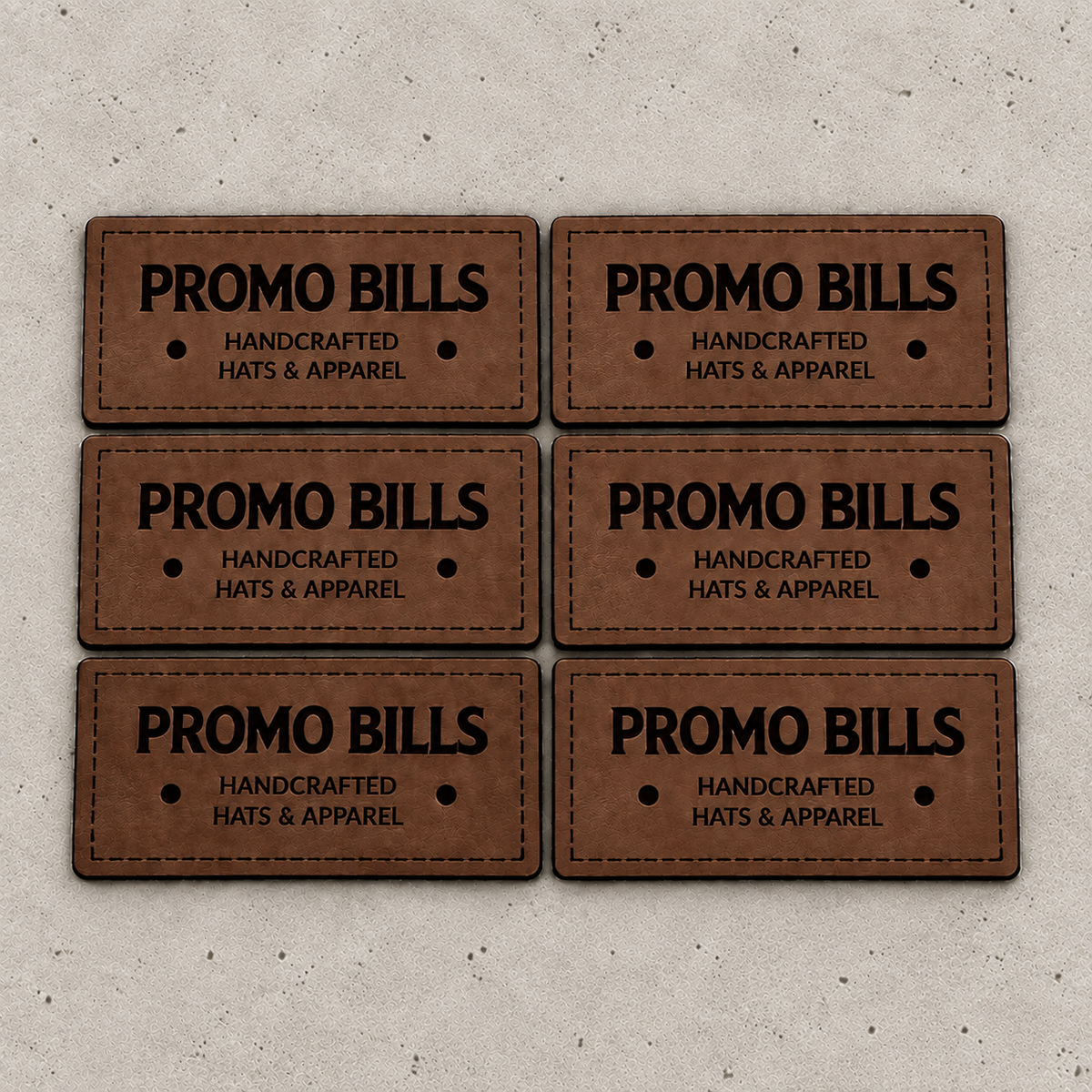 Dark Brown Leatherette Patches
