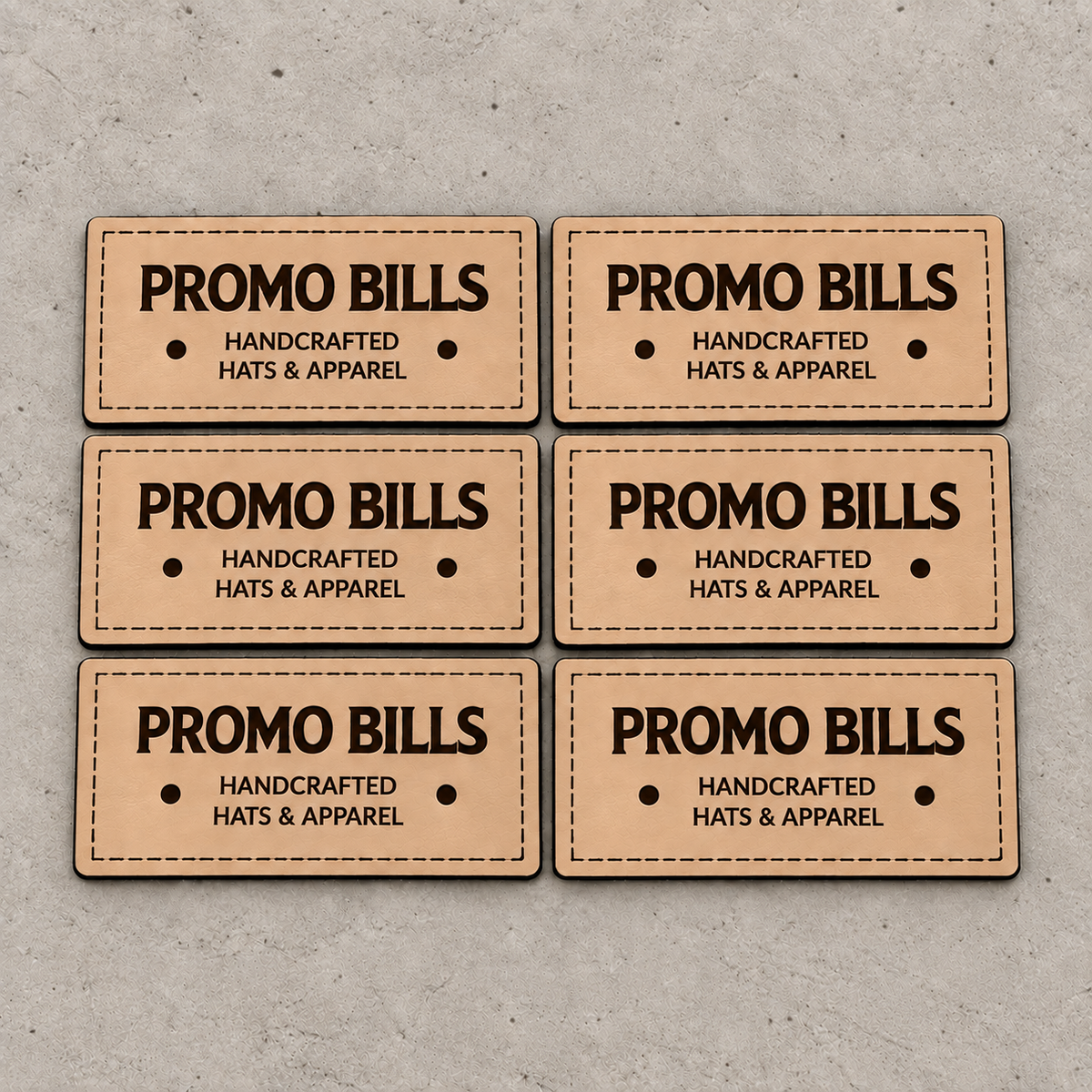 Tan Leatherette Patches