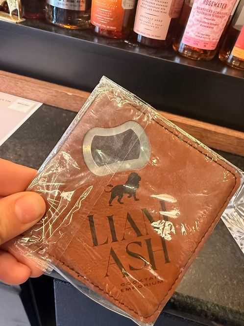 Liam Ash Leather Coaster (Set of 6)