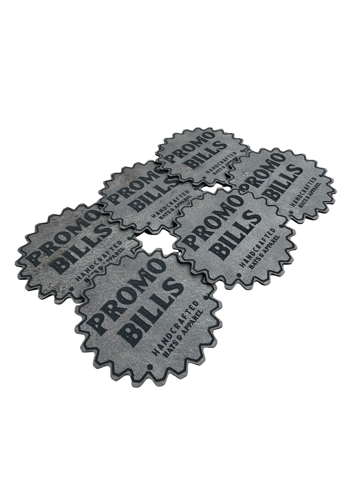 Dark Gray Premium Leatherette Patches