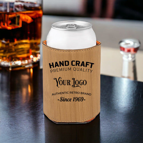 Custom Leather Can Holder